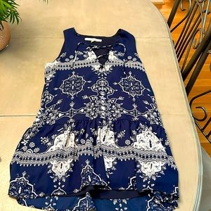 Lovers and Friends Blue and white dress